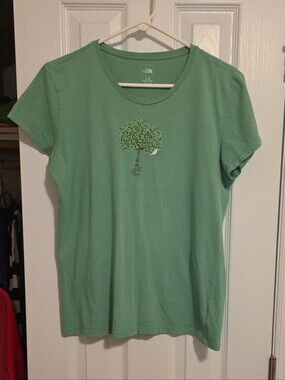 The North Face Women's Green Short-Sleeve Tree Graphic Tee
